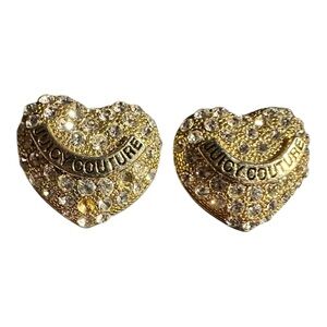 Juicy Couture Pave Heart Stud Earrings 1358